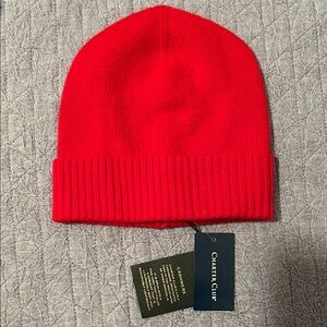 Charter Club Bright Red Knit Beanie